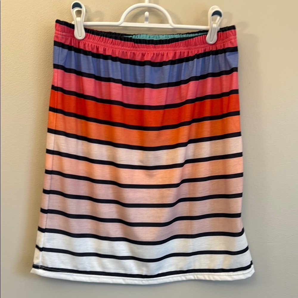 Striped Multicolor Women's Strapless Top